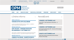 Desktop Screenshot of ordinepsicologimarche.it