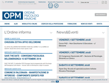 Tablet Screenshot of ordinepsicologimarche.it